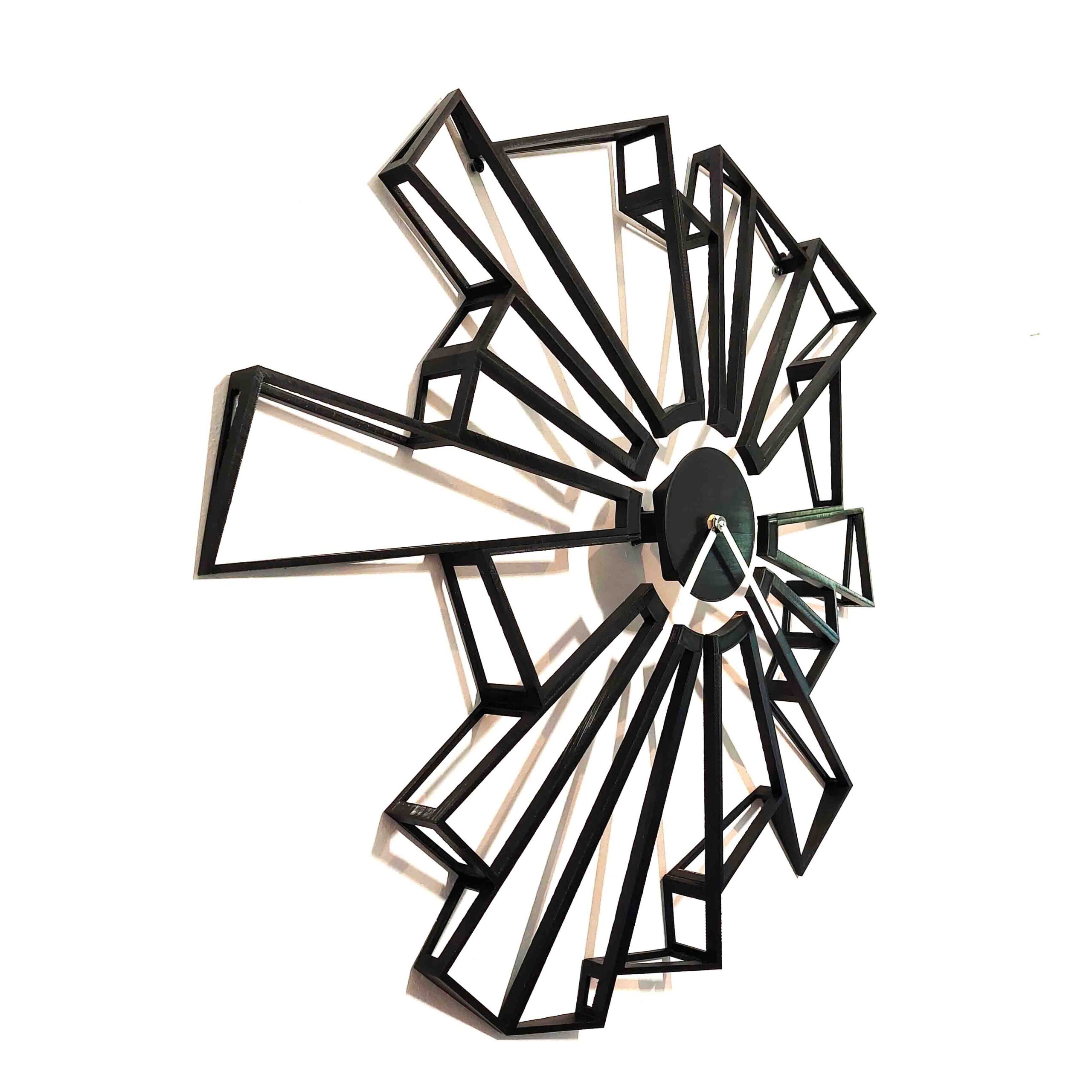 horloge murale ecologique plastique végétal en impression 3D, Français savoie designer design