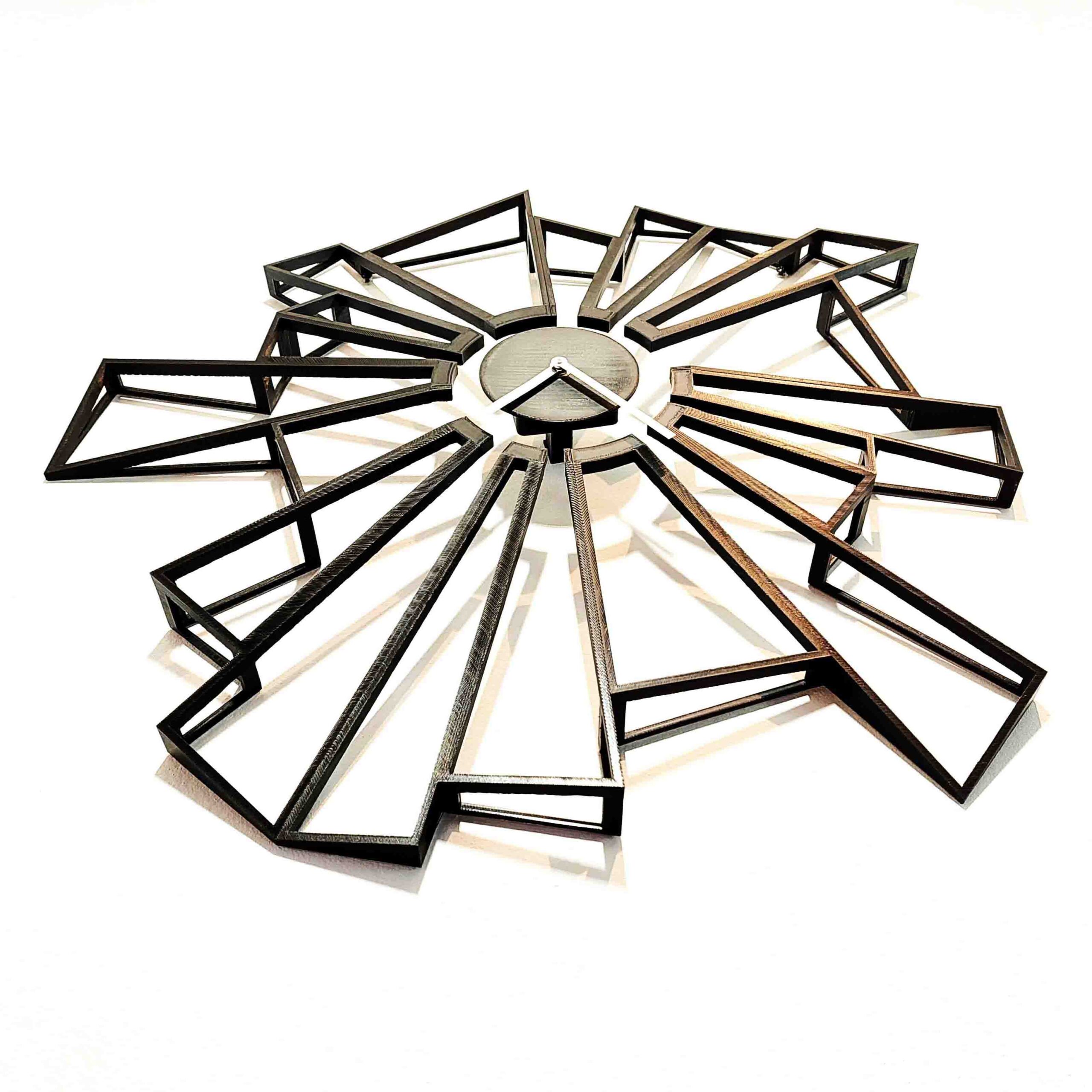 horloge murale ecologique plastique végétal en impression 3D, Français savoie designer design