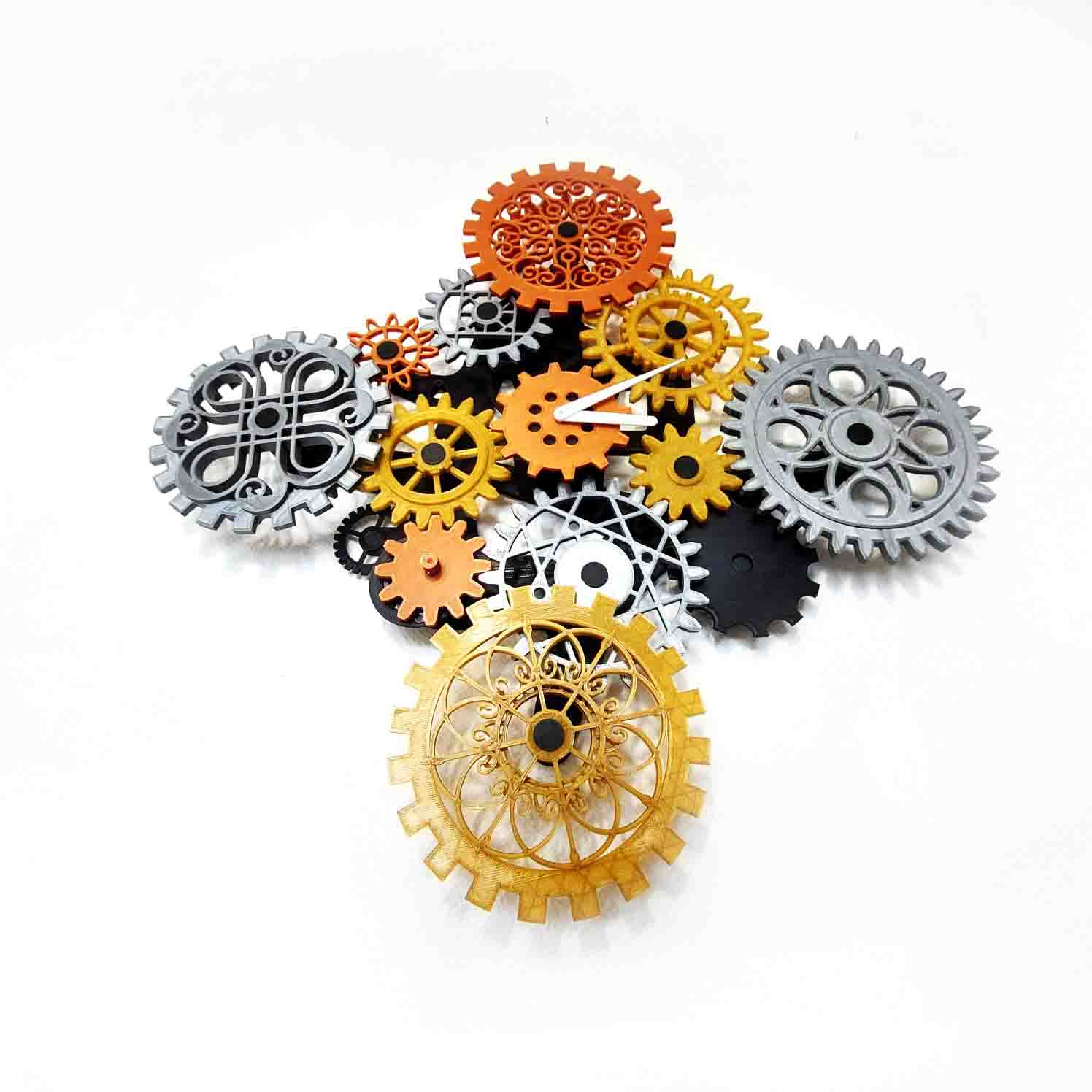 horloge engrenage ecologique local artisanal savoie design impression 3D plastique végétal