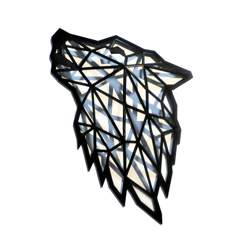 Décoration écologique animal loup